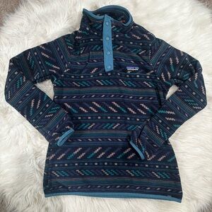 Patagonia Micro D Snap-T Fleece Geometric Pullover Quarter Button in Women’s XS